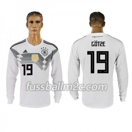 Fußballtrikots Deutschland Gotze 19 Heim Trikotsatz WM 2018 Langarm